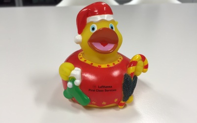 LUFTHANSA Introduces New Christmas Duck For First Class Terminal & Lounges