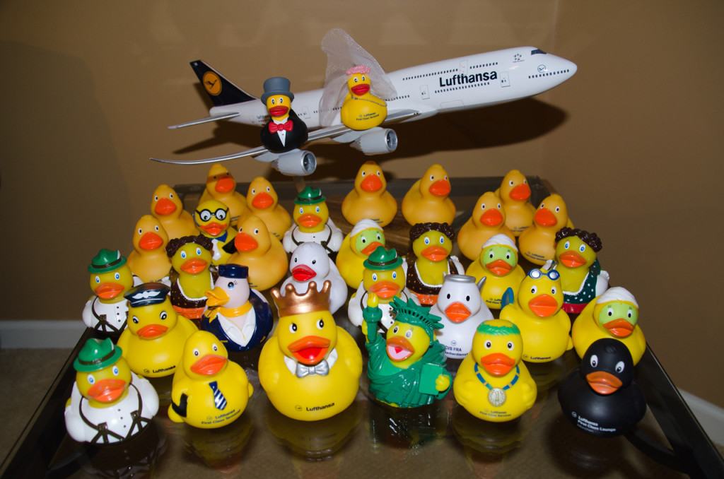 Don't forget to get your Souvenir Duck from a First Class Lounge in Germany or the 'FCT' in Frankfurt!