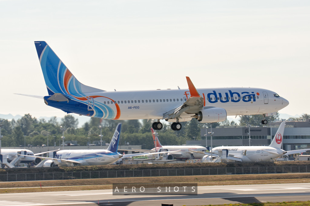 FlyDubai 737 Over The Numbers