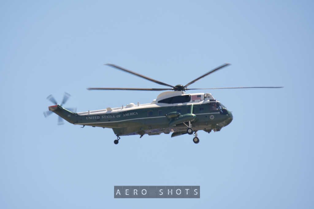 Marine One bringing her 'Cargo' to the airport to a waiting 747 that would become 'Air Force One' as soon as the president stepped aboard. 