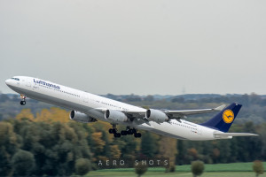 a large airplane taking off