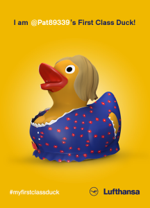 a rubber duck in a dress