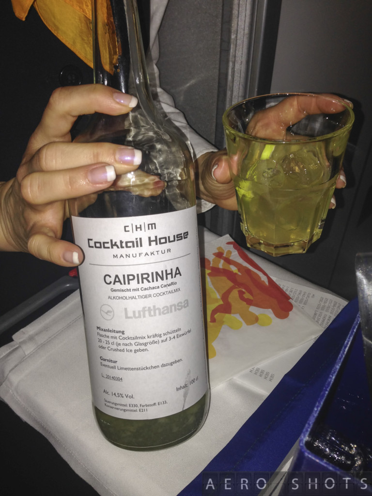 Lufthansa arranged for their own Caipirinha mix to be on board....