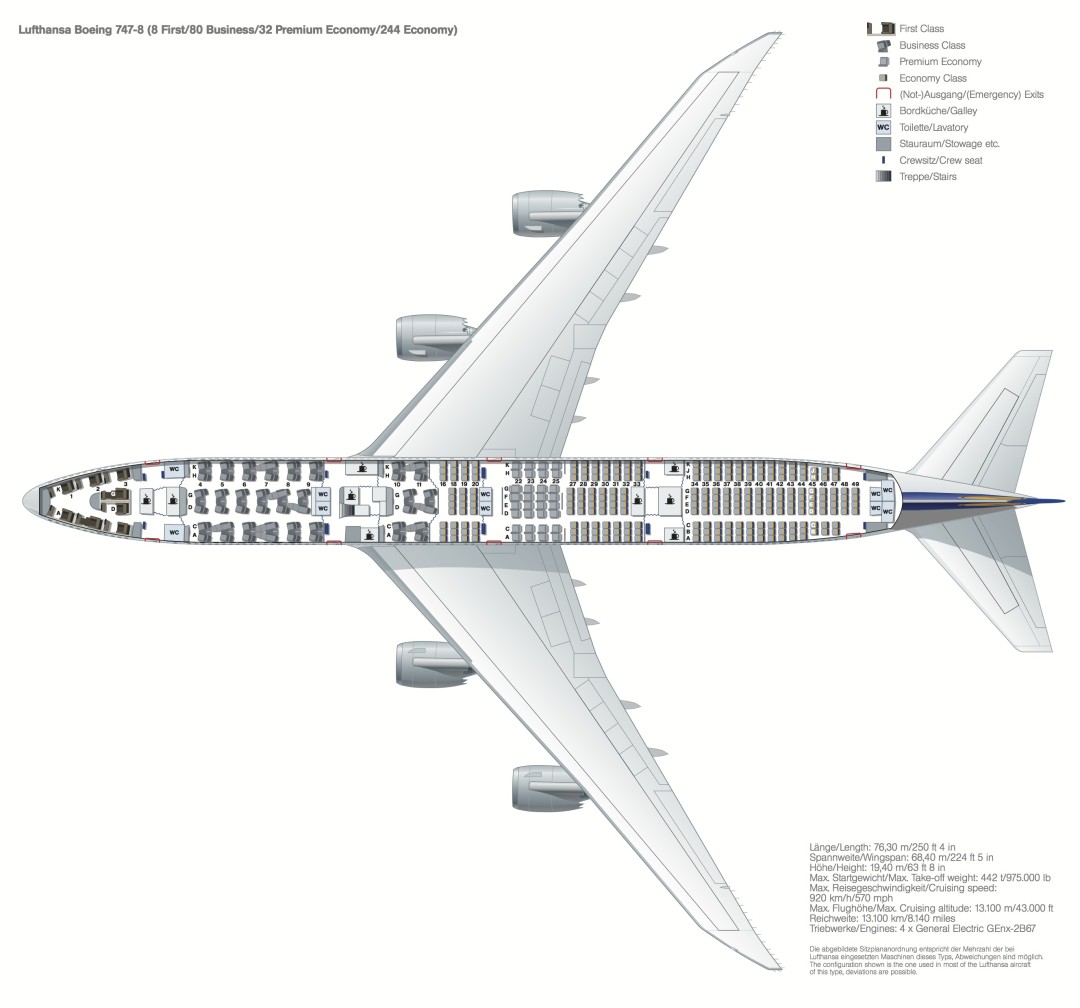 Lufthansa Premium Economy Seat Map Reference – Bookmark This Post ...