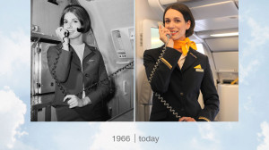 a collage of a woman in flight attendants