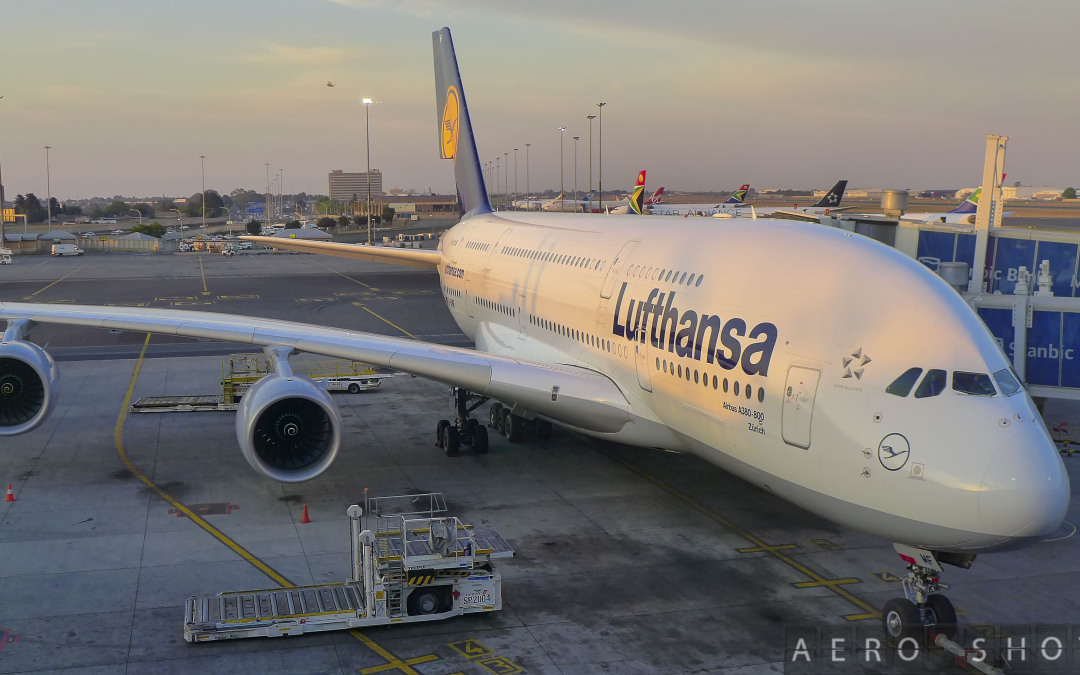 LUFTHANSA A380 w/ Premium Economy Debuts In Houston Today; LAX Next!