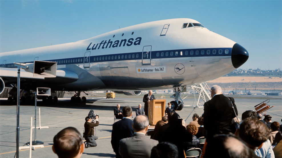 The first ever 747 joined the Lufthansa fleet on March 9, 1970 