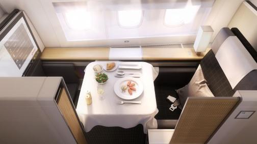 SWISS' First Class seat aboard the 777-300ER