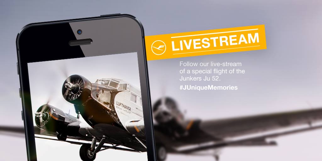 REMINDER:  The Lufthansa Junkers Ju52 Live Broadcast Is Tonight