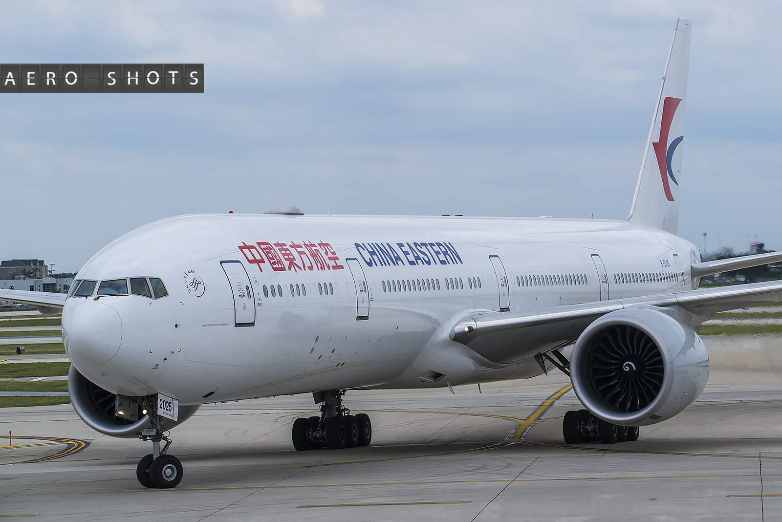China Eastern 777 arriving from Shanghai