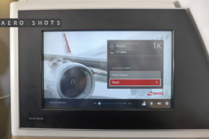 a screen with a picture of an airplane